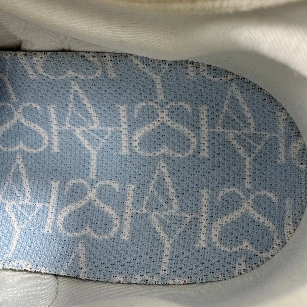 Saysh One Women's‎ White Jacquard Microsuede Sneakers Allyson Felix Size US 5.5